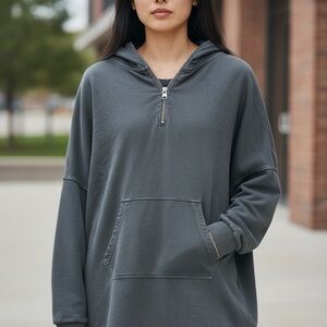 All Saints Charcoal Gray Hoodie